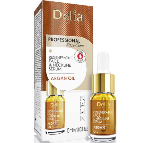 Delia - Argan Oil Regenerating Face & Neckline Serum - 10ml
