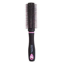 Royal Black/Pink Large Radial Hair Brush