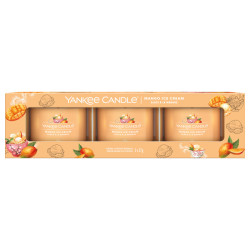 Yankee Candle Mango Ice Cream Signature Filled Votive Candle Set - 3x37g Yankee Candle Mango Ice Cream Signature Filled Votive Candle Set - 3x37g